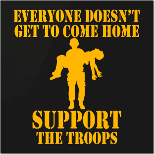 Not Everyone Gets To Come Home (gold) Posters and Art